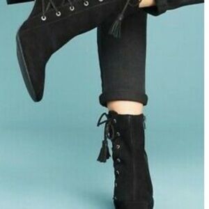 Anthropologie Matisse black suede boots